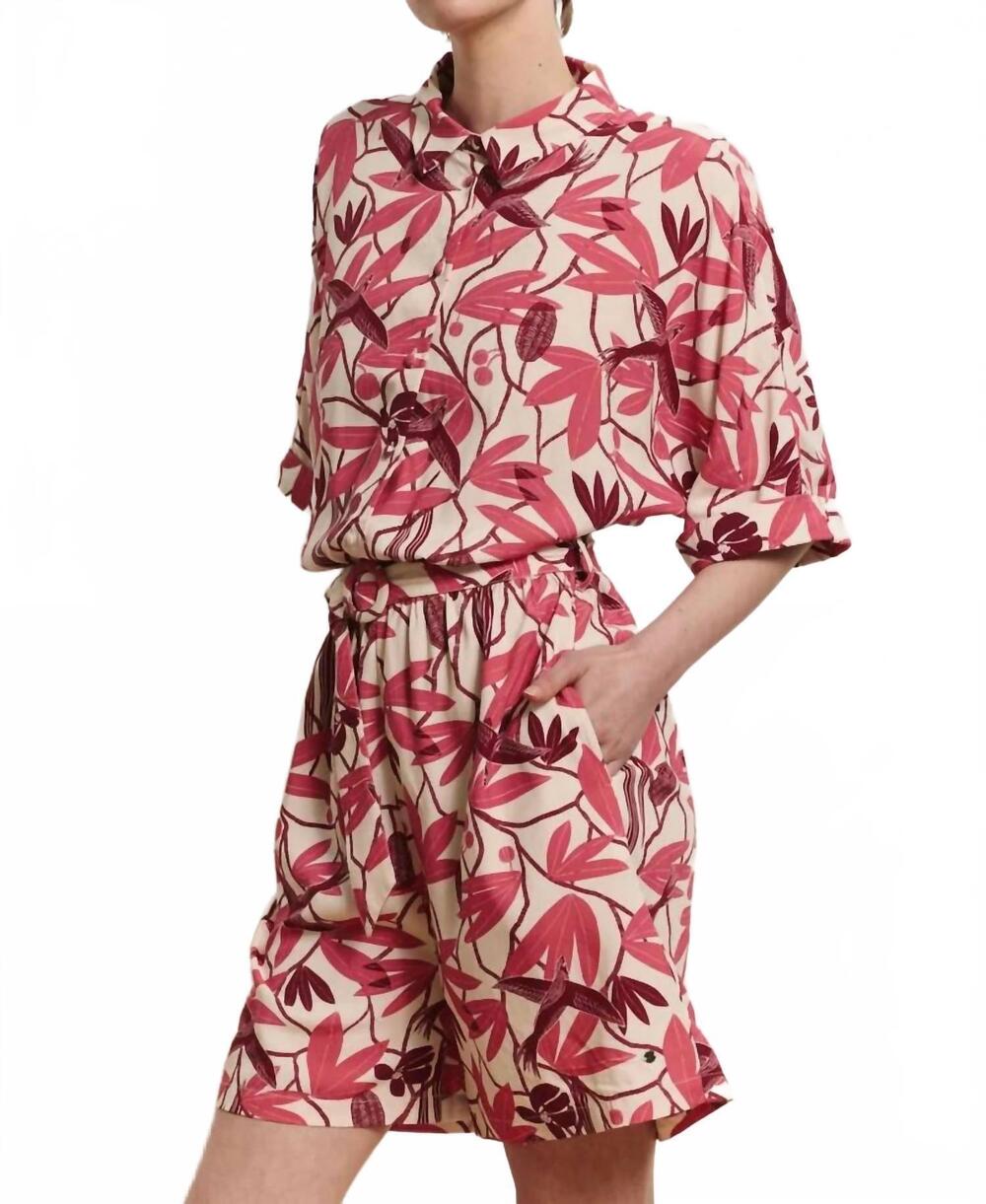 NEW TRANQUILLO millaa short jumper in berry